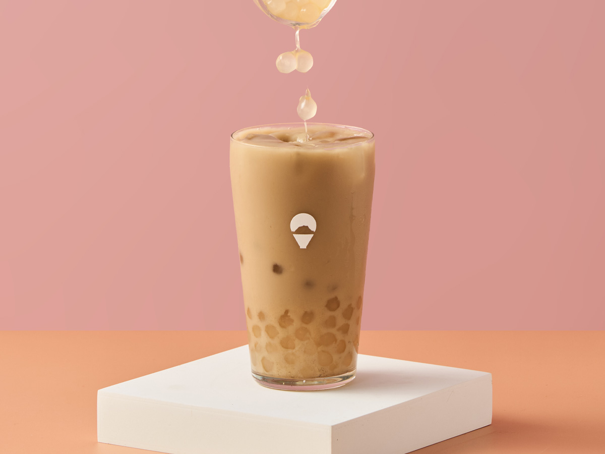 墨赤奶茶