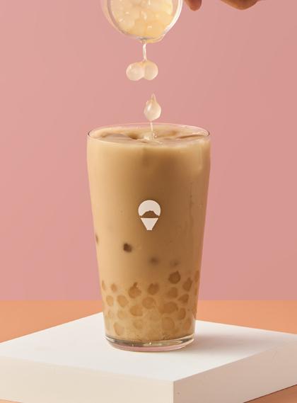 墨赤奶茶